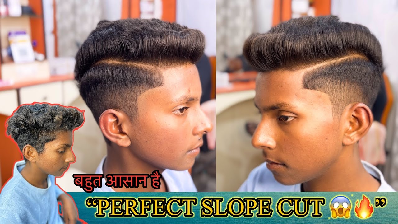 Perfect Two Side Slope Haircut ✂️|  New Trending Hairstyle 2025 | आप इस वीडियो से 💯 सीख जाओगे #viral