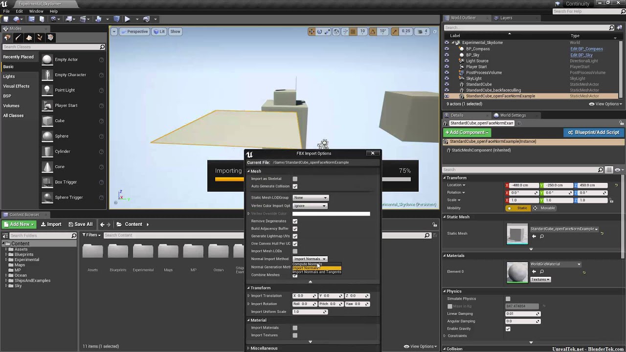 Blender 2 Unreal Engine 4 - The Complete Guide - Static, Animations, Skeletal Rigged, & Much More