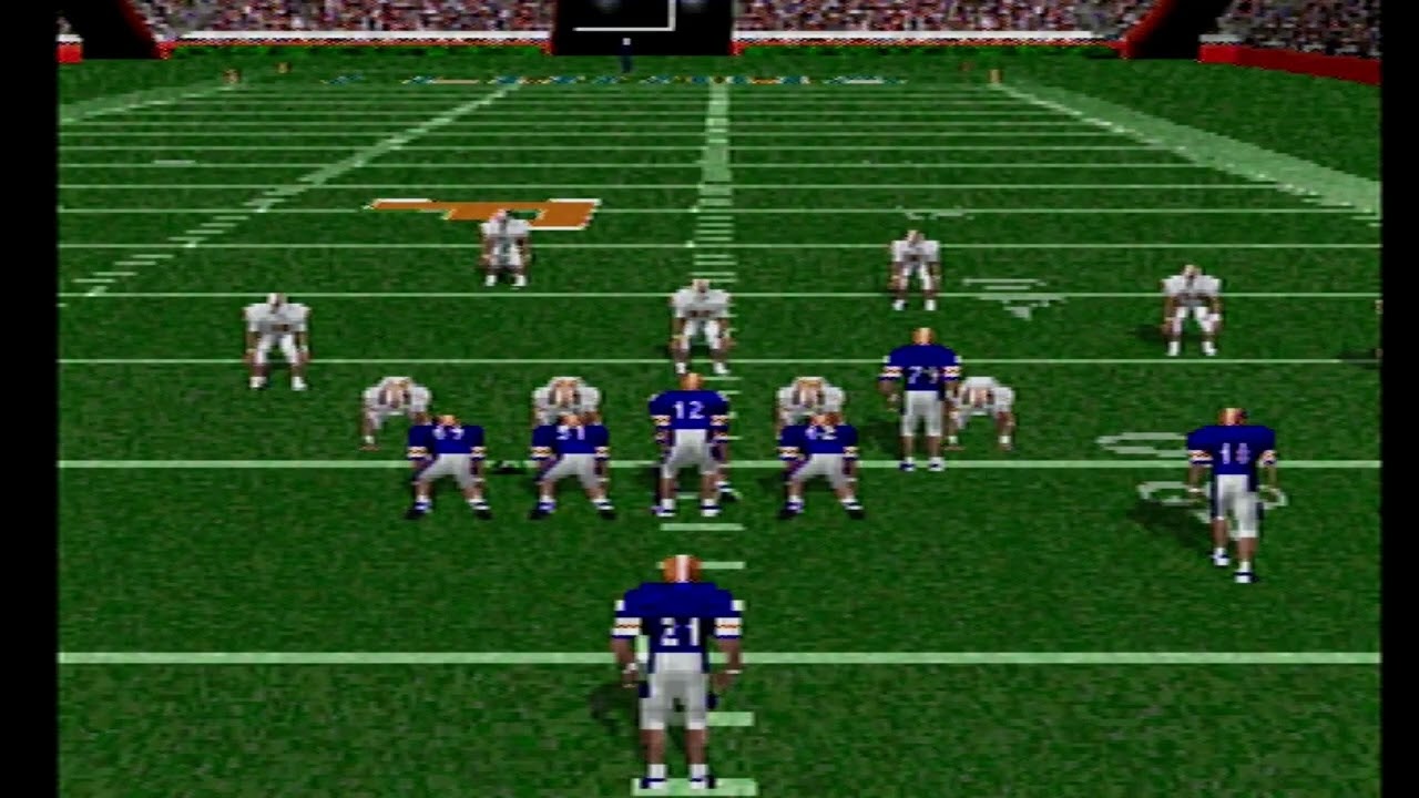 NCAA Football '98 (Simulation Season Mode - Tennessee Volunteers 2-0 vs Florida Gators 2-0)