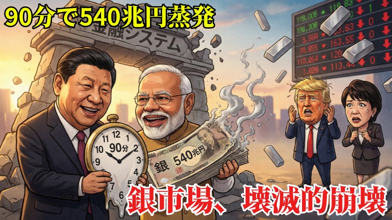 【銀市場の崩壊】90分で540兆円が蒸発！中国とインドが仕掛ける「金融システム」の終焉