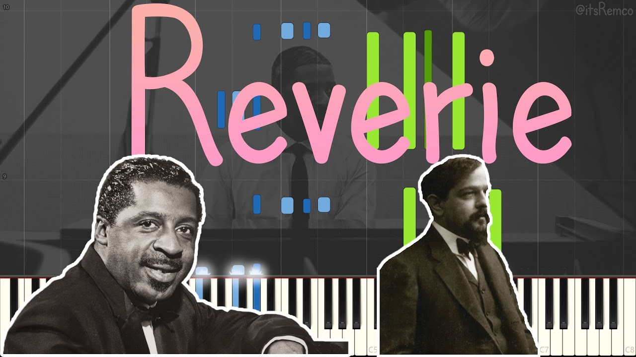 Erroll Garner plays Claude Debussy - Rêverie 1949 (Jazz Piano Ballad Synthesia)