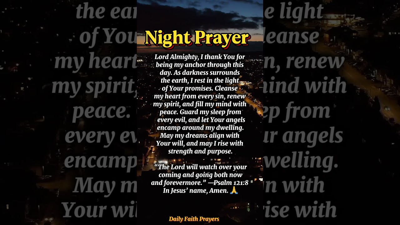 Powerful Night Prayer Before Sleep | Trust God Tonight 🙏🌙