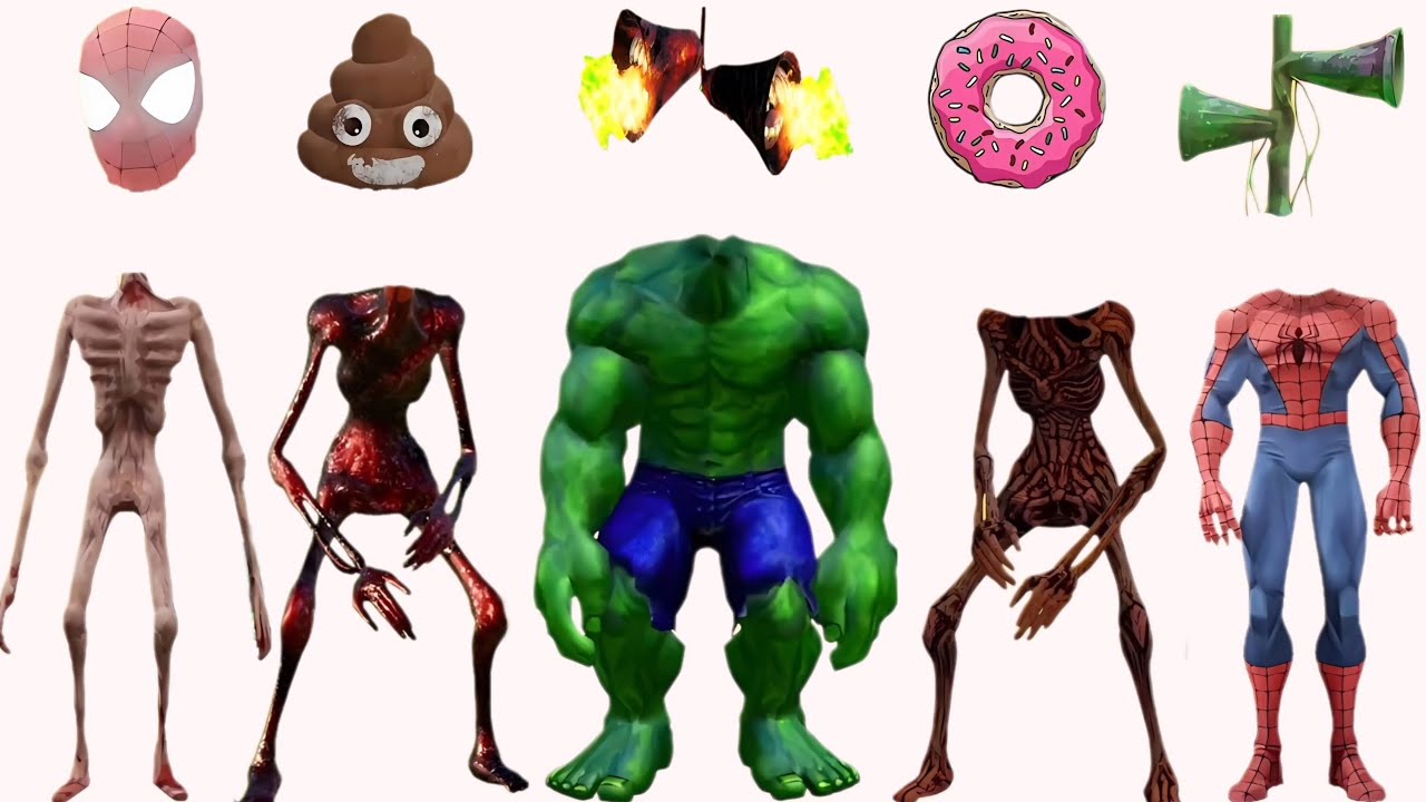 WRONG HEADS SIREN HEAD POOP, SIREN HEAD HOUSE, SIREN HEAD BRAIN EYE, SIREN HEAD OCTOPUS, SIREN HEAD