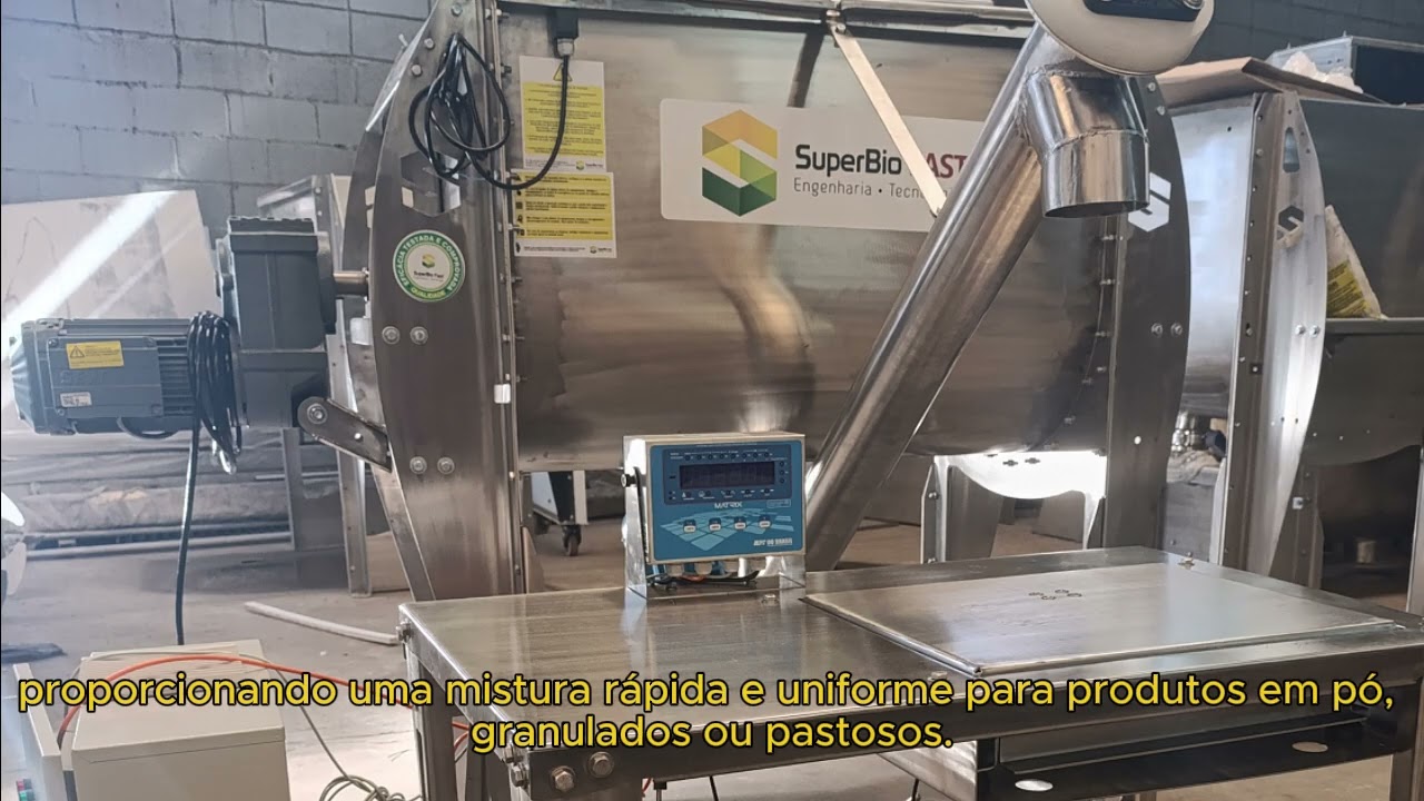 Misturaador Ribbon Blender para Pós - SuperBio Fast