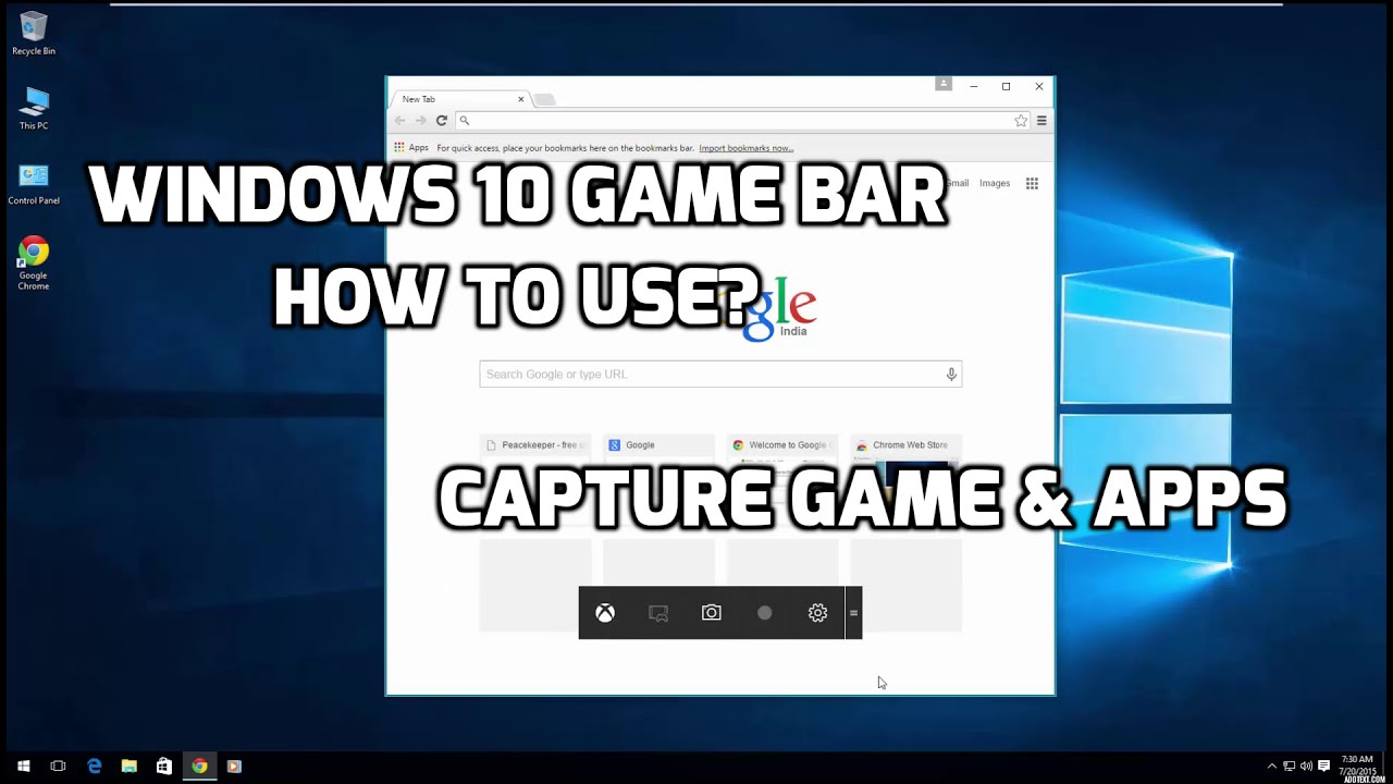 Windows 10 Game bar  How to use?