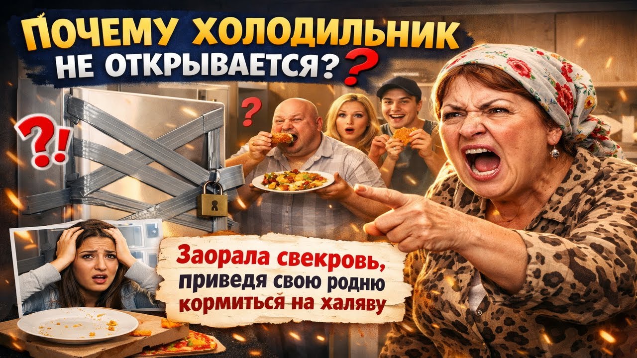 ПОЧЕМУ ХОЛОДИЛЬНИК НЕ ОТКРЫВАЕТСЯ ЗАОРАЛА СВЕКРОВЬ, ПРИВЕДЯ СВОЮ РОДНЮ КОРМИТЬСЯ НА ХАЛЯВУ