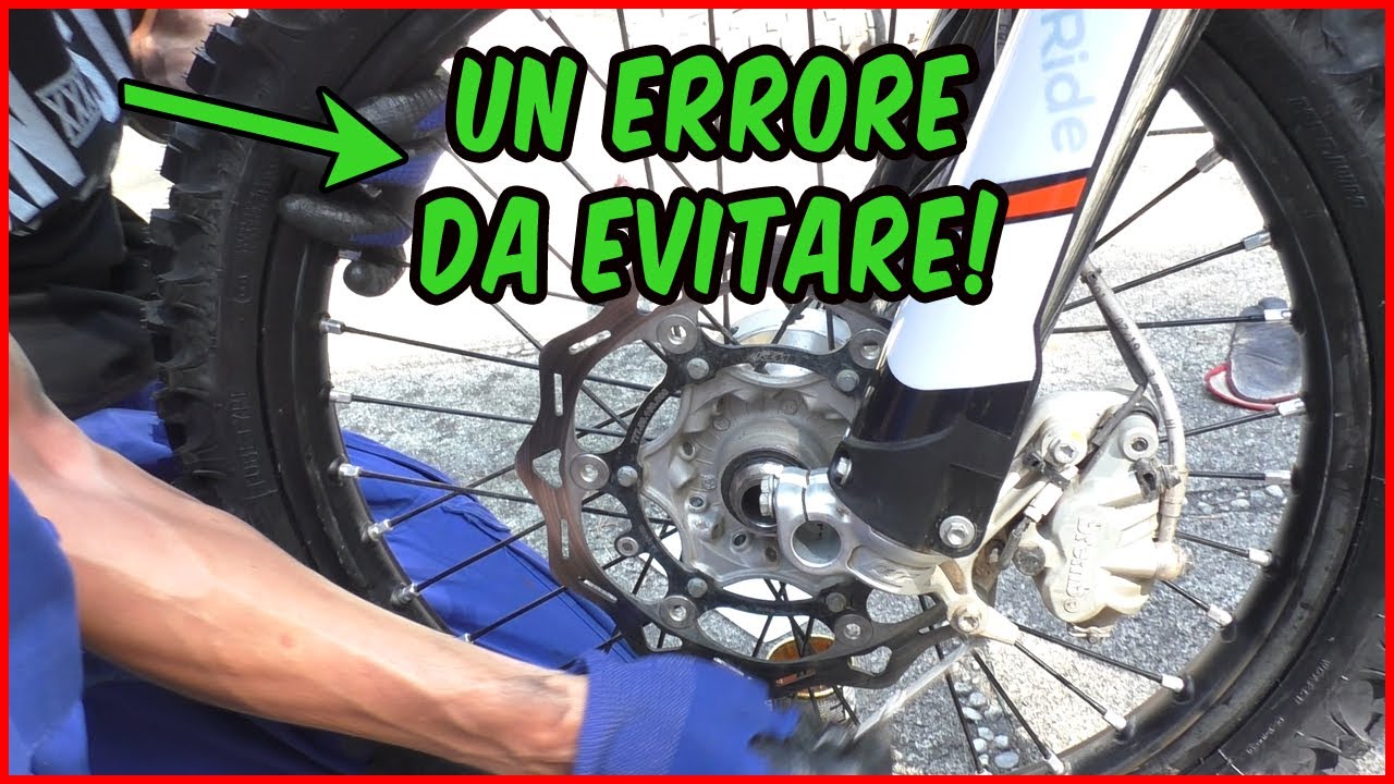 Come Montare e Smontare la Gomma Anteriore della moto