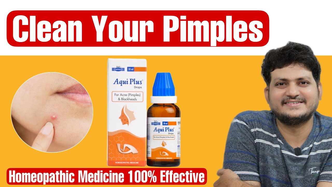 Clean Your Pimples with Aqui plus Drop | Homeopathic Medicine | How to use |