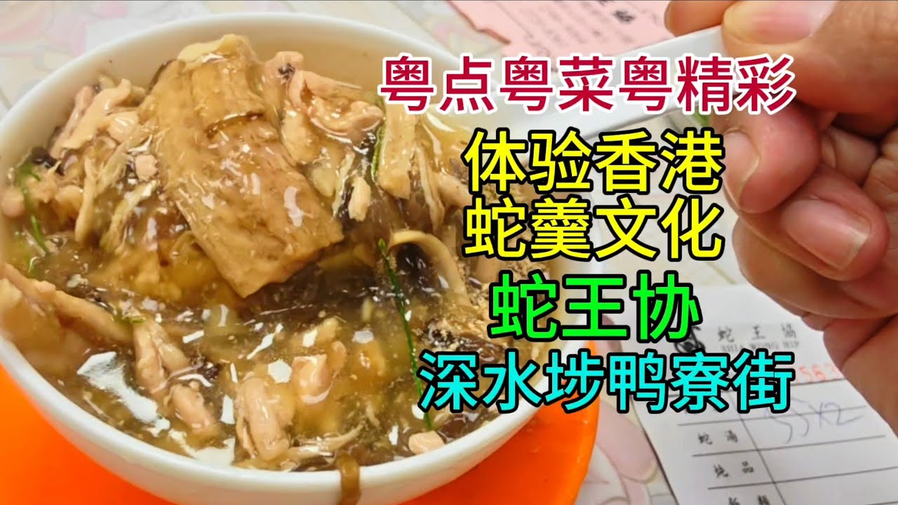 粤点粤菜粤精彩，体验香港蛇羹文化，蛇王协，深水埗鸭寮街，粤语中字幕2025-12-9