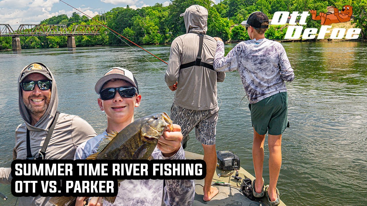 Summer Time River Fishing | Ott vs Parker | Catch Fest! ​