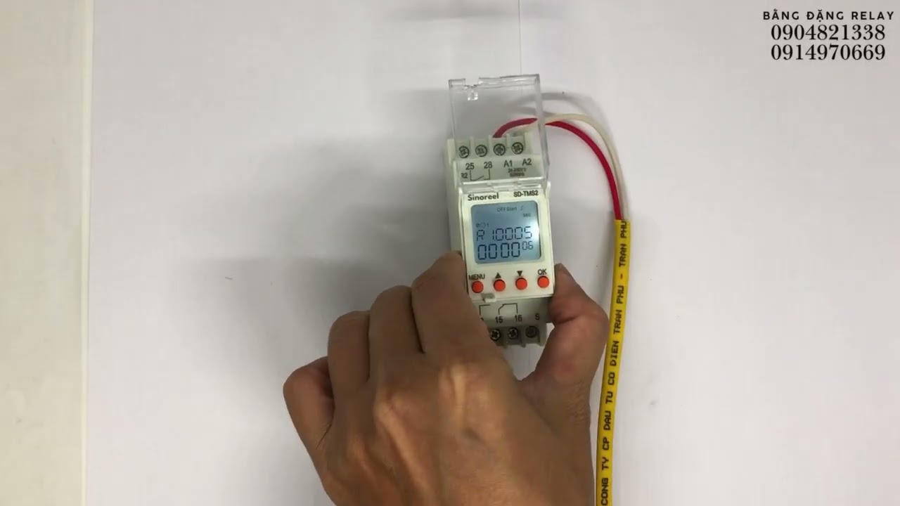 SD-TMS2 Sinoreel timer trễ 24 chức năng - hdsd tuần tự bật tắt tải, tuần tự tải này bật tải kia tắt