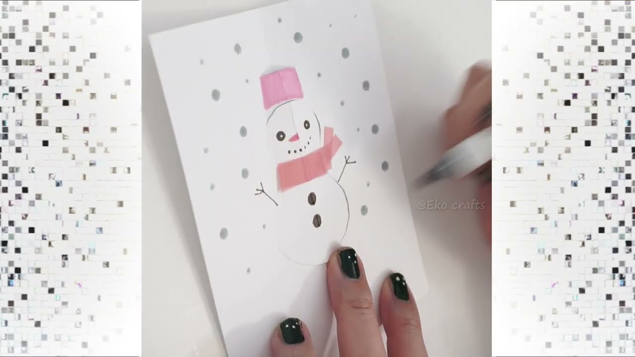 Cute Crafts 💖 Easy One Fold Pop-Up Cards | A Little Winter World Inside 💠