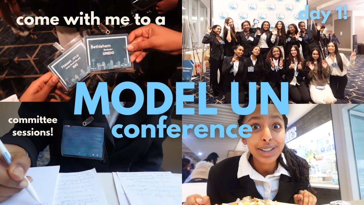 come with me to a MODEL UN conference! 🌐| day 1