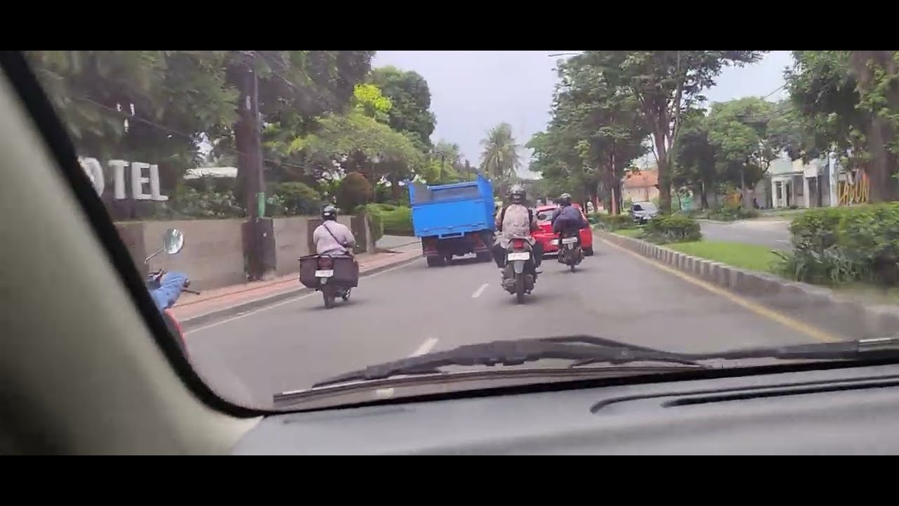 Kondisi Jalan raya sukowidi - pom bensin Ketapang Banyuwangi 