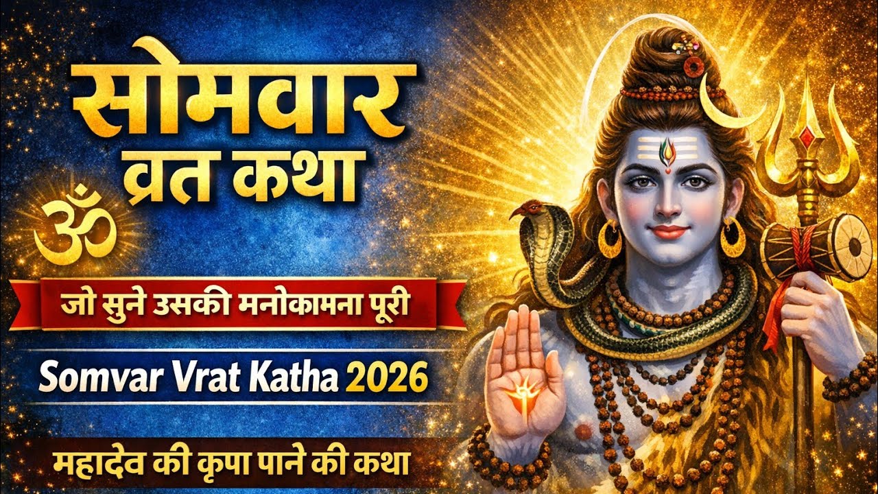 सोमवार व्रत की चमत्कारी कथा | Somvar Vrat Katha 2026 | Lord Shiva Monday Vrat Katha 