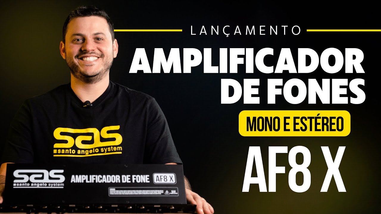 💥 AMPLIFICADOR MONO e ESTÉREO - É POSSÍVEL? SAS APRESENTA AF8X !!