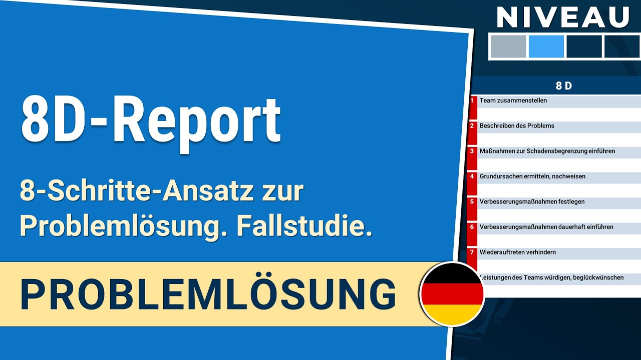 8D Report erstellen: Fallbeispiel | 8D Report 1-1.1| IHDE Academy