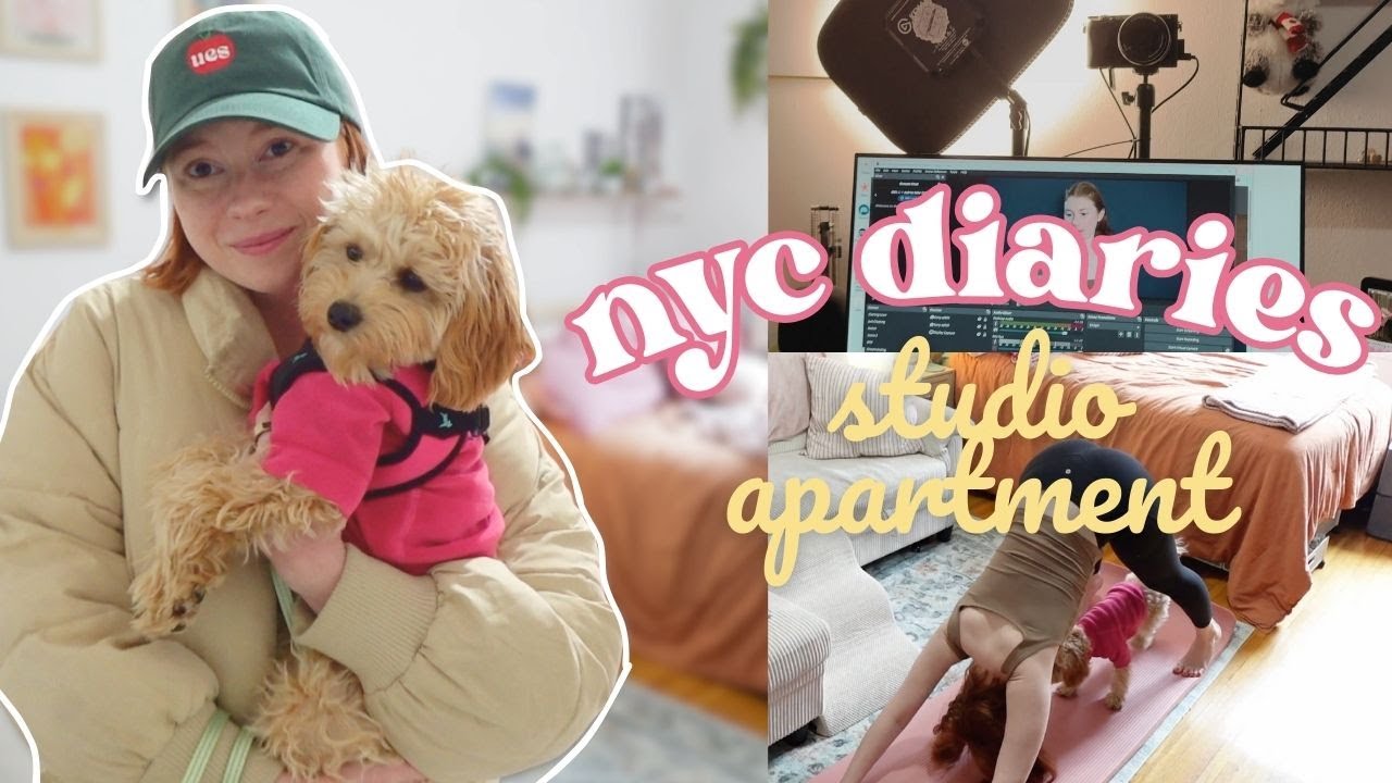 🐶 a realistic day living alone in a nyc studio apartment with my dog