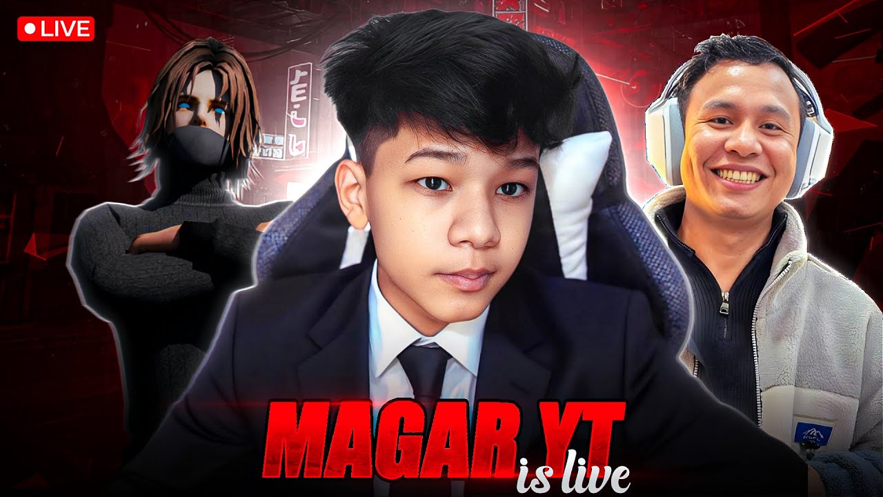 MAGAR YT IS LIVE 🔴 Gold To Grandmaster Rank Pushing😱 - Garena Free Fire #shortsfeeds #freefire