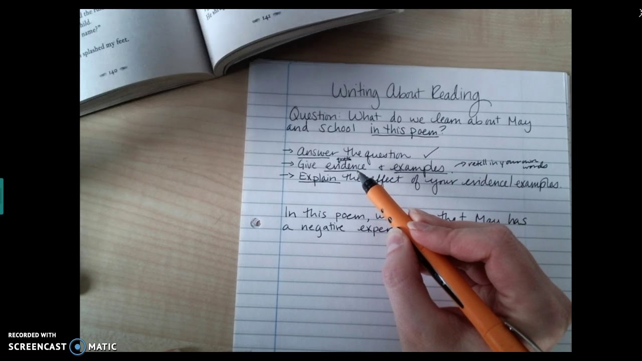 Writing About Reading