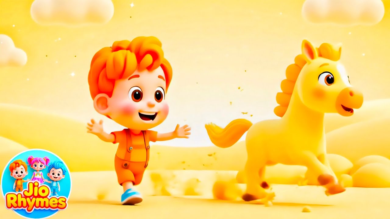 Learn Colors with Cute Friends! 🧡💙💗 Fun Nursery Rhyme for Kids | Red Blue Pink colour | Jio Rhymes 