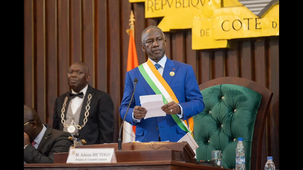 Discours d'Adama Bictogo à l'ouverture de la 1ère session ordinaire 2025 de l'Assemblée Nationale