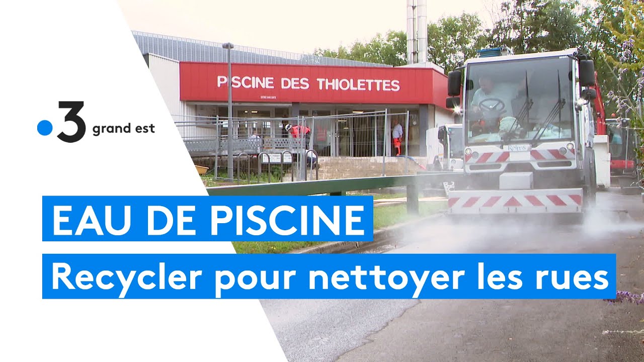L'eau des piscines recyclée pour le nettoyage des rues de Reims