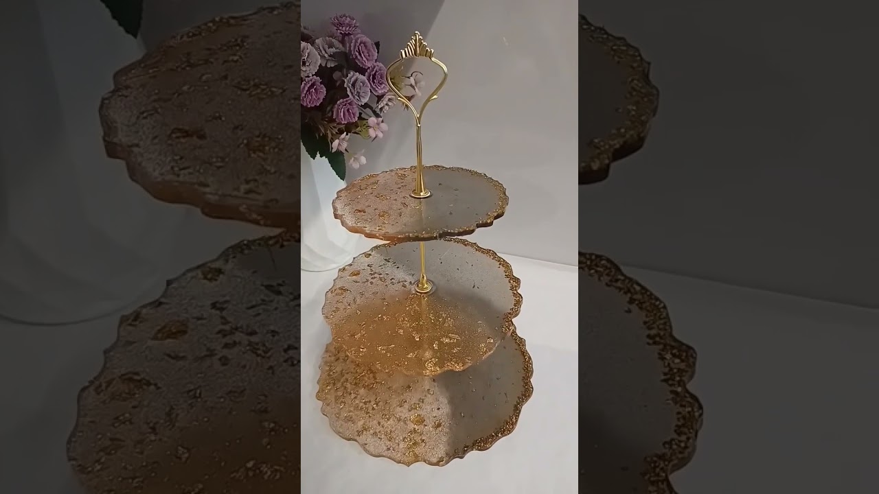 resin | Resin cupcake stand #shorts #epoxy  #resin