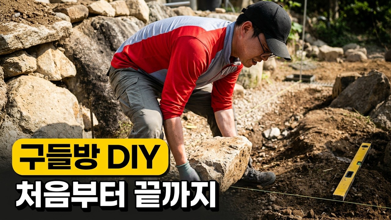 구들방만들기(처음부터끝까지)/ How to Build a Traditional Korean Underfloor Heating System (Ondol) (Full Process)