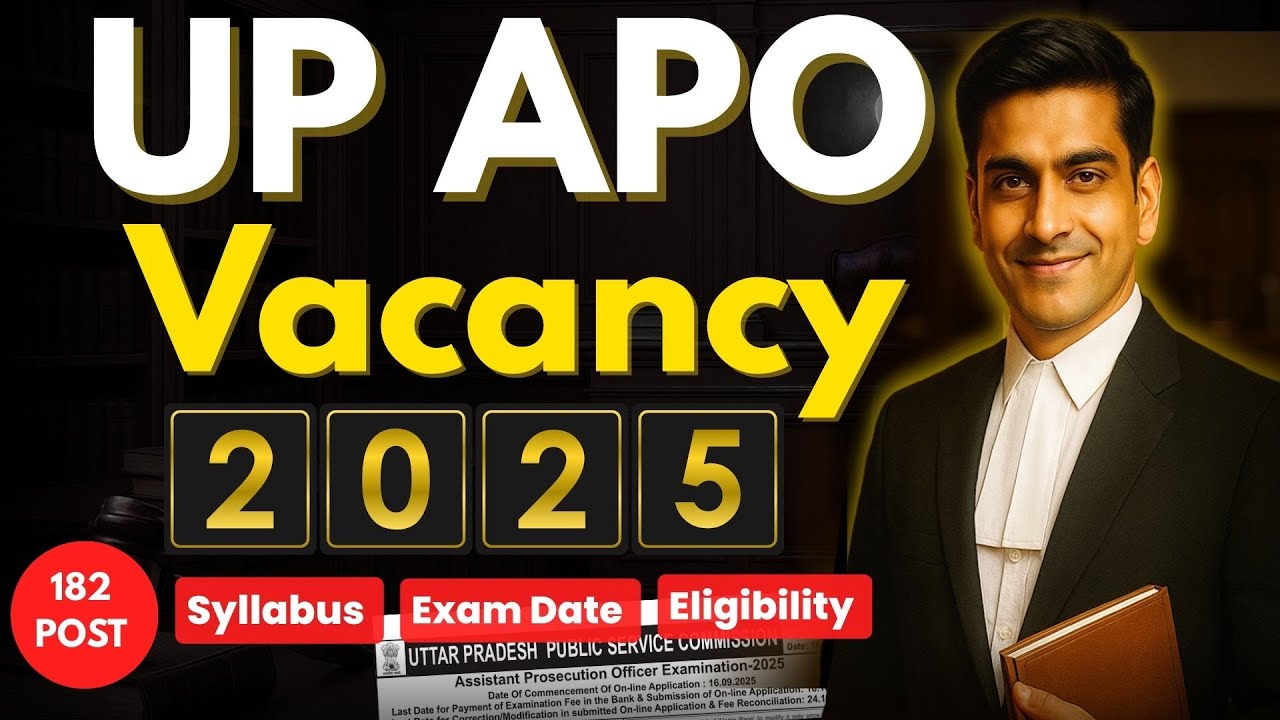 UP APO Vacancy 2025 Notification Out? | Complete Details on Syllabus, Exam Pattern & Exam Date