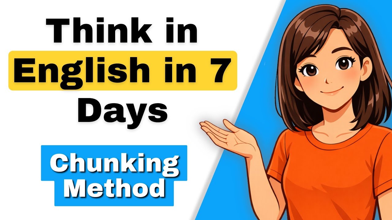 Think in English in 7 Days: Chunking Method to speak naturally | Not translate