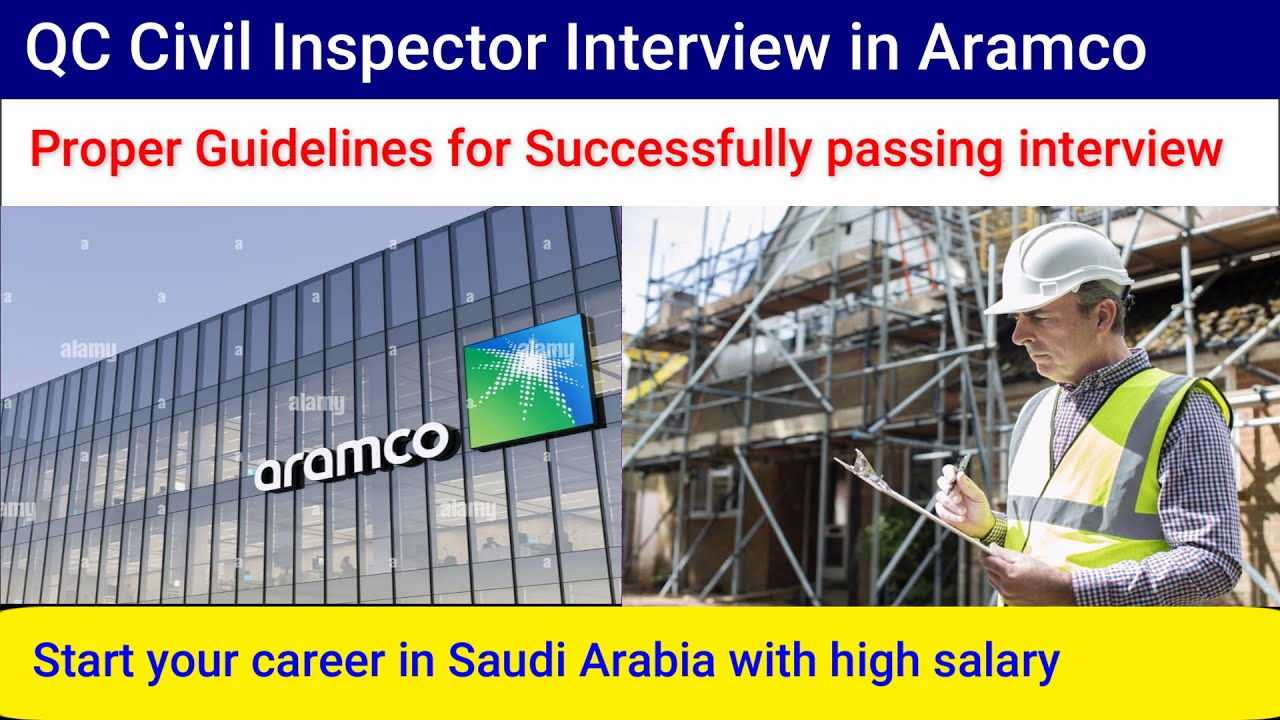 Civil qc inspector interview from Aramco PID perspective