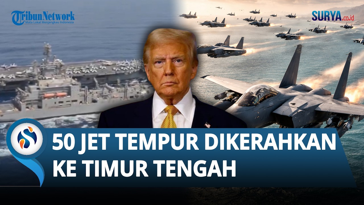 Pertegas Ancaman Eskalasi Militer di Sekitar Iran, AS Kirim Lebih dari 50 Jet Tempur ke Timur Tengah