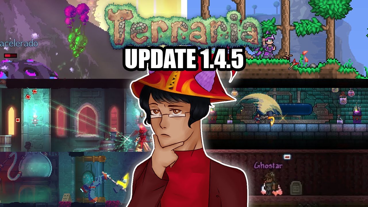 Tudo do Crossover de Dead Cells na ATUALIZA&Ccedil;&Atilde;O 1.4.5 DO TERRARIA e comparando os itens no outro jogo
