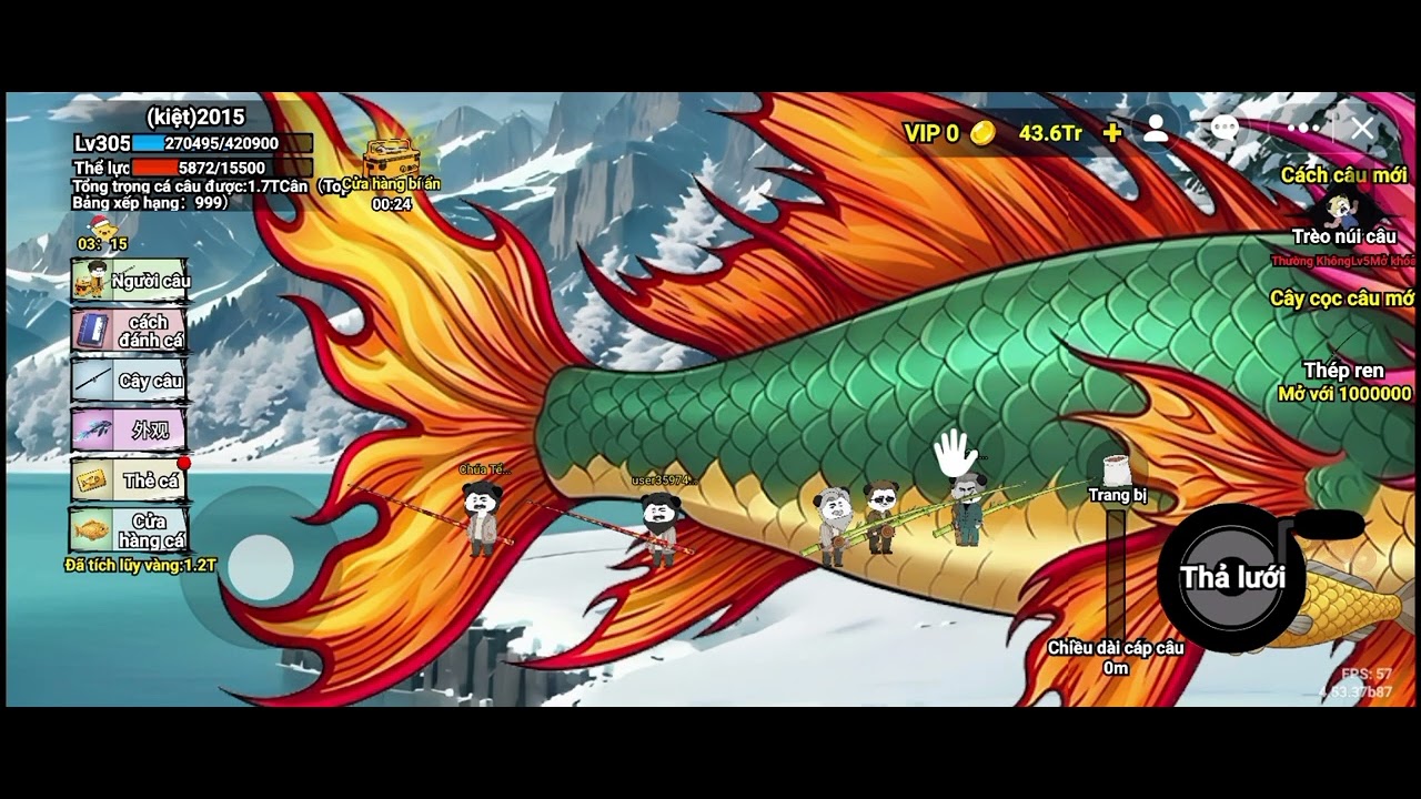 Chơi câu cá vạn cân 