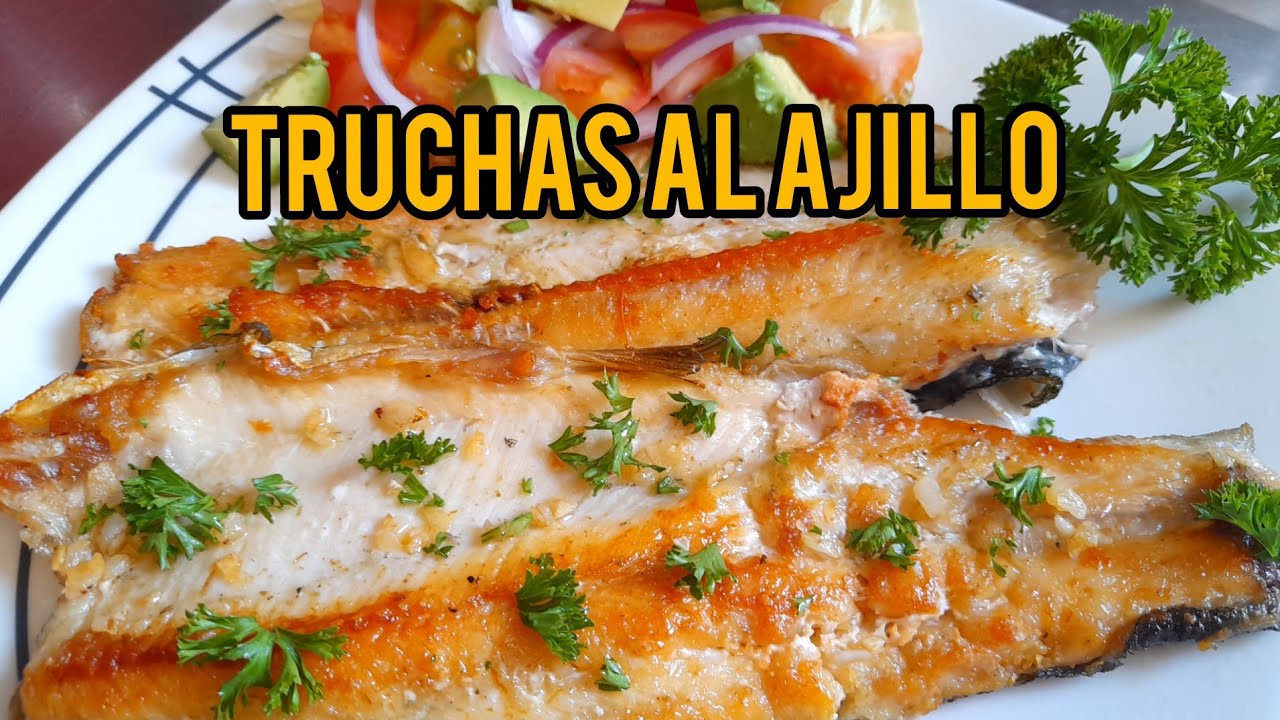 TRUCHA AL AJILLO  ❤️😋👌Receta de infarto, 🧒super deliciosa y fácil de preparar 😃