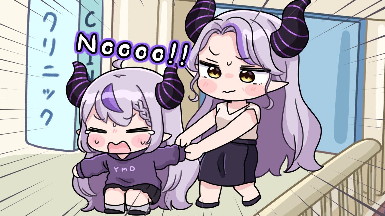 Laplus forcedly got taken to see a doctor by her mom[Animated Hololive/Eng sub]