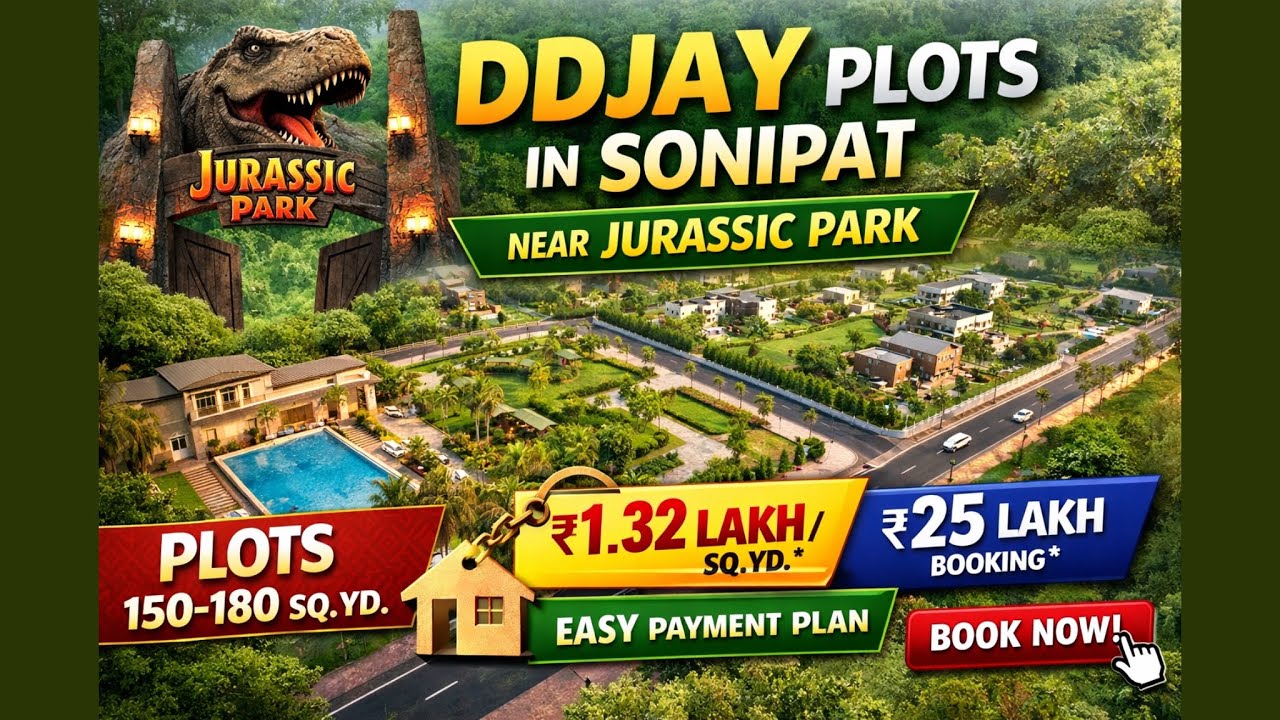 DDJAY Plot In Sonipat | Plot at Jurassic Park | Pre Launch 🚀 Plot In Sonipat | Bang On Highway