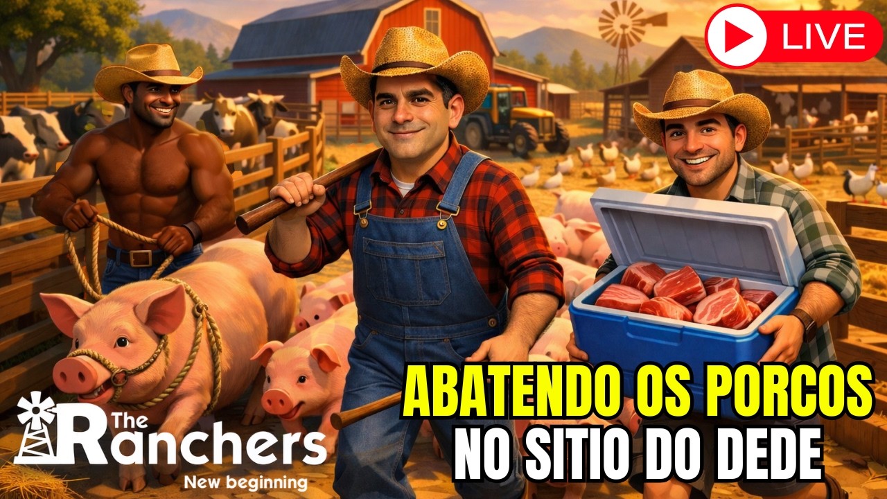 🔴AO VIVO _ 🐖💰 Dia de Abate na Fazenda! Vendendo Carne de Porco no Rancho | Ranch Simulator