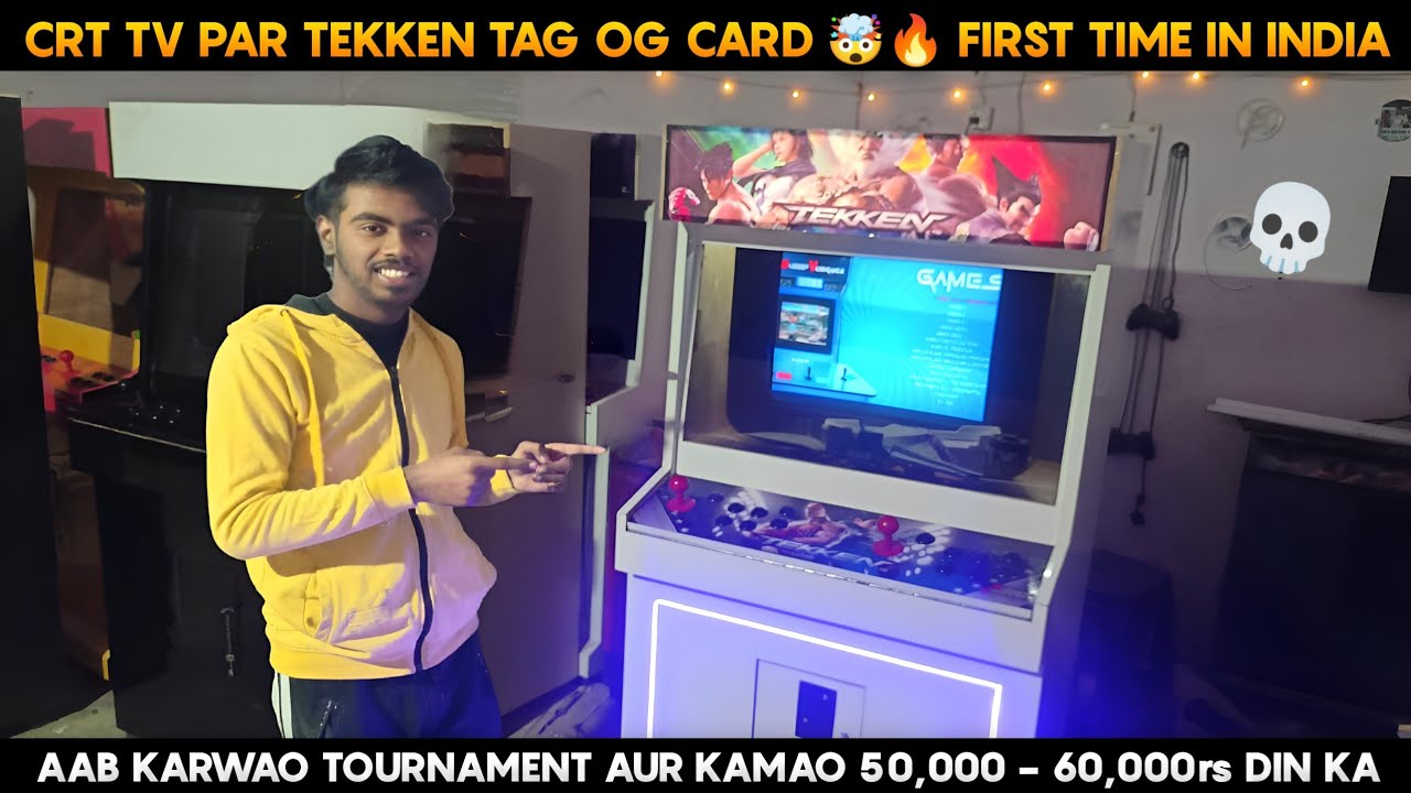 🤯🔥CRT TV TEKKEN TAG TOURNAMENT OG CARD CPU MODEL ARCADE MACHINE 3 #tekken3 #tekkentag #arcade 