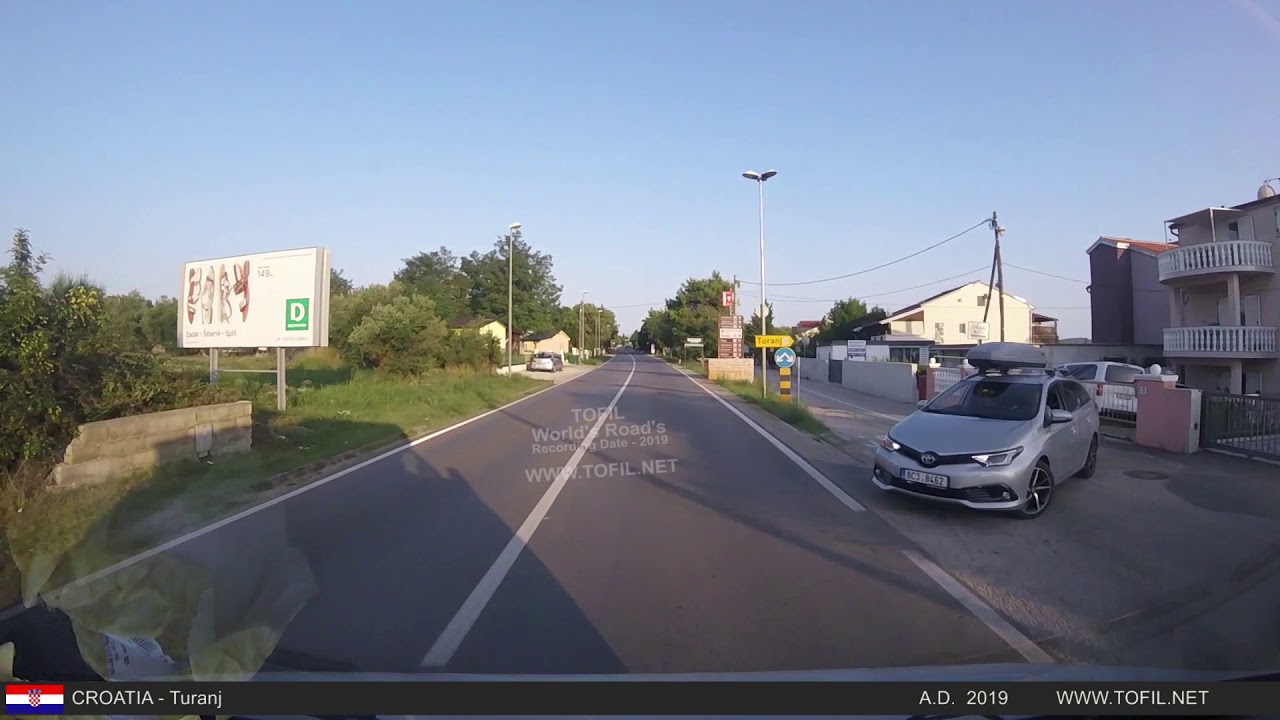 Turanj - CROATIA 2019 Road Trip DASHCAM WWW.TOFIL.NET