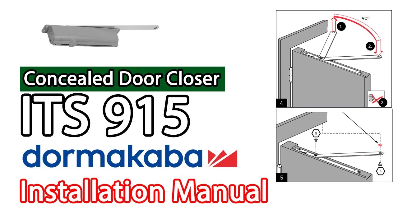 Installation Manual Door Closer Tanam ITS 915 dari Dormakaba