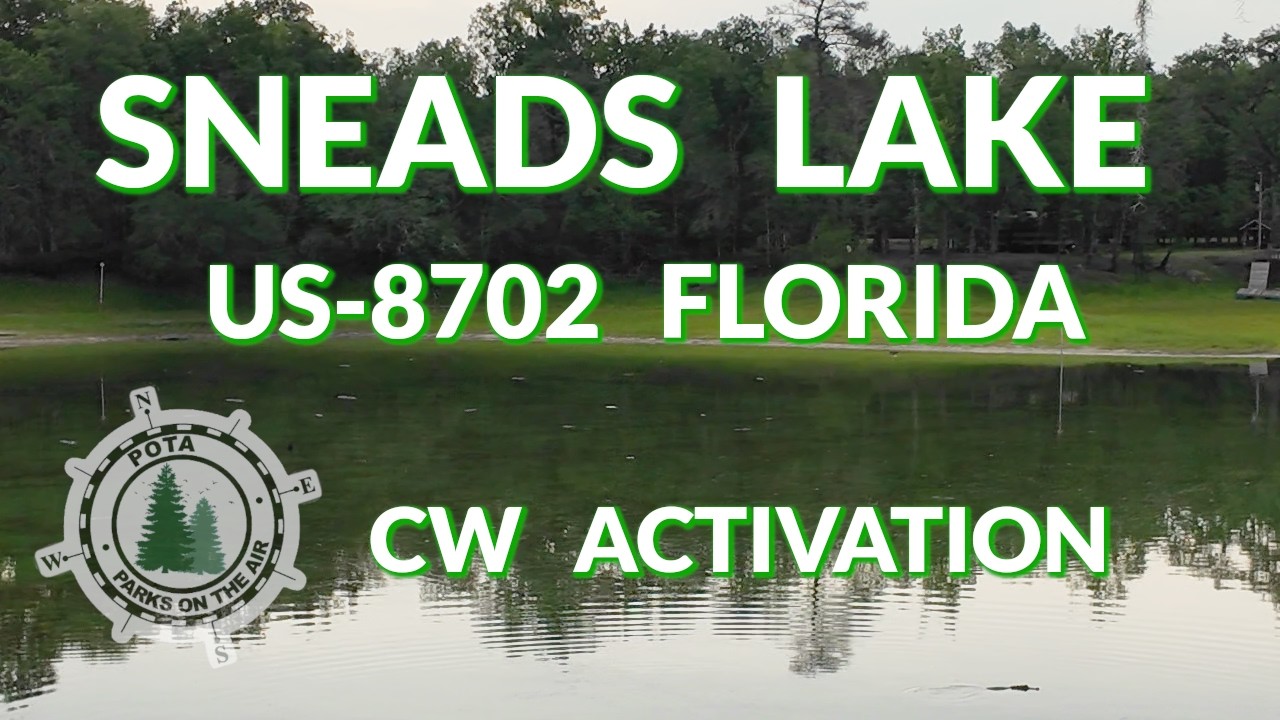 POTA CW Activation: Sneads Lake (US-8702) Florida
