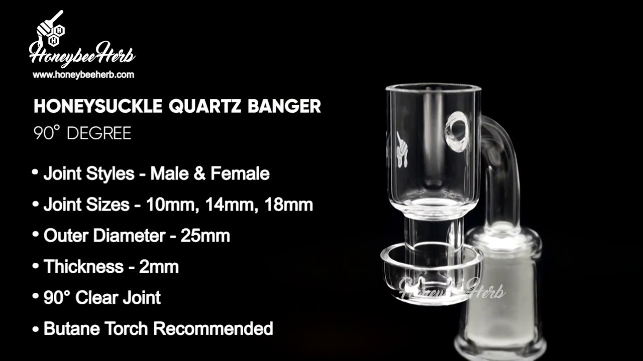 Honeysuckle Quartz Banger - 90&deg; Degree