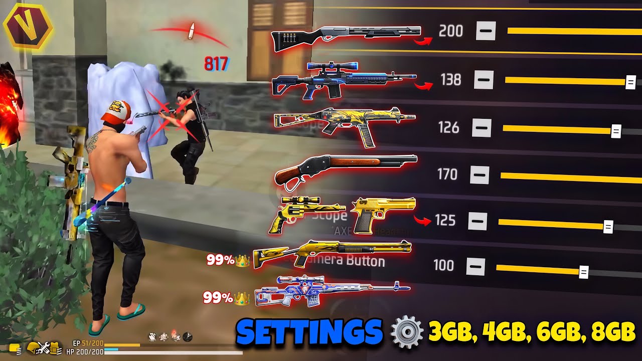 Настройки хедшота в Free Fire 2026 ⚡️ Лучшие настройки чувствительности ⚙️ | Чувствительность + Н...