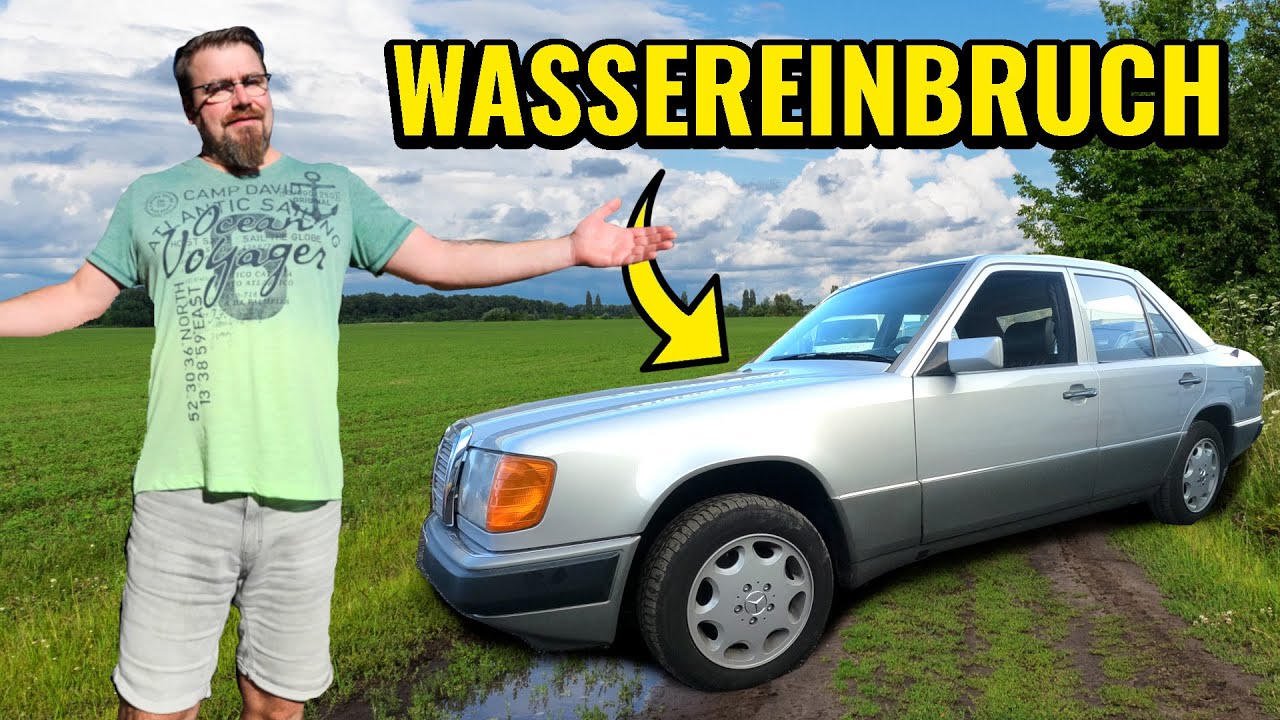 Dieses Loch ist schuld! Durchgerostete Karosserie reparieren am W124 Mercedes