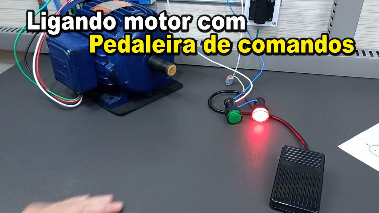 Ligando motor com Pedaleira de comandos
