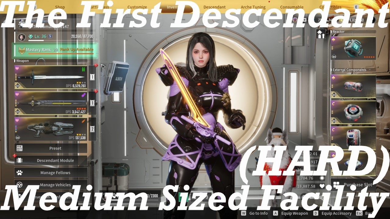 Dia Medium Sized Facility (HARD) Farming The Shadow Pieces The First Descendant