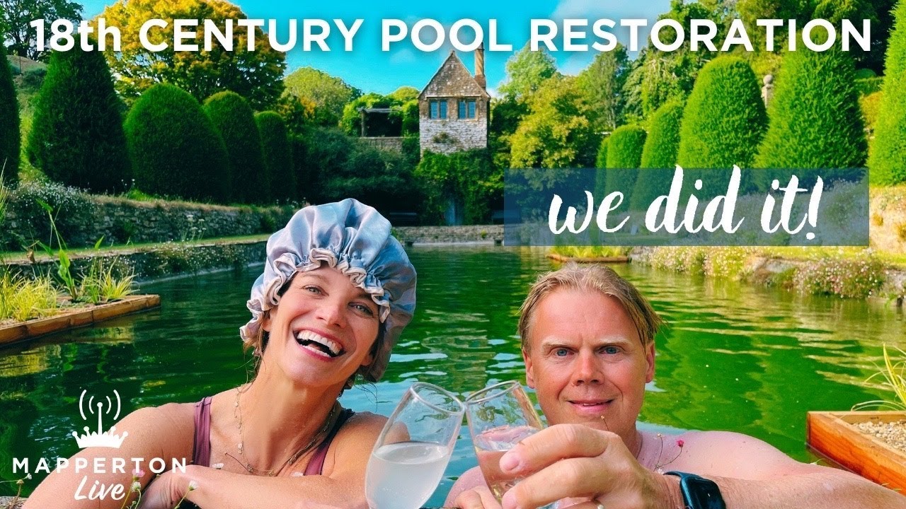 We RESTORED Our 18th Century Pool! And it has Floating Plant Islands!