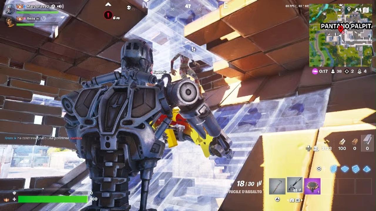 ogni kil salto 5 volte su Fortnite